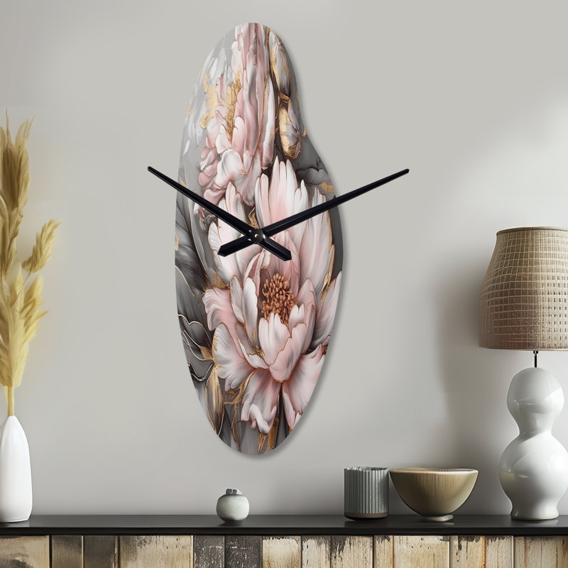 Horloge murale en métal Swartwood, Grand