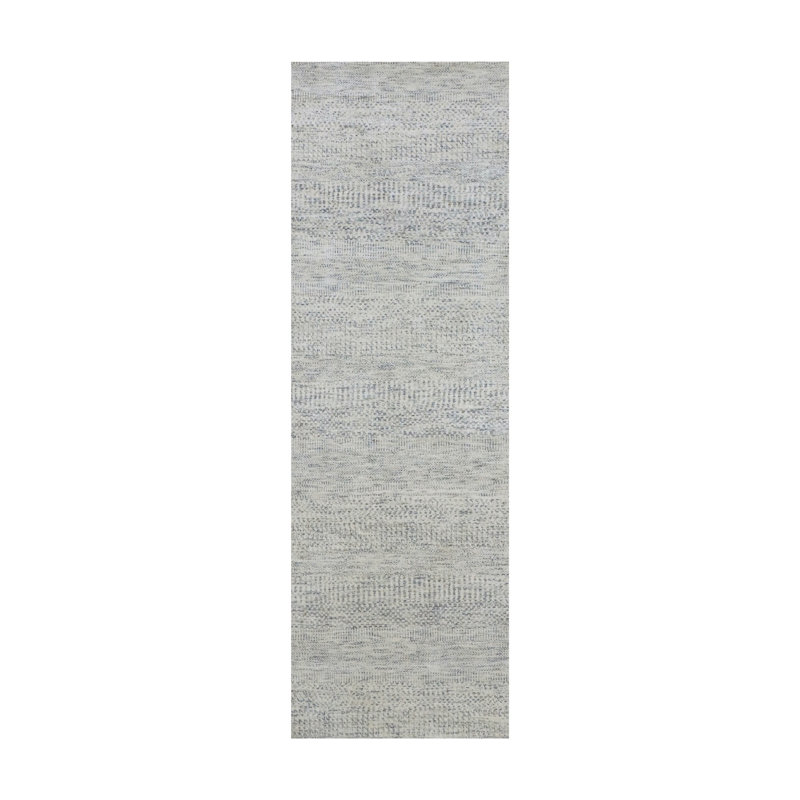 Tapis de couloir gris nouvel âge en laine 2 pi 6 po x 8 pi Arnfinnur
