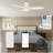 52" Alcena 3 - Blade LED Smart Flush Mount Ceiling Fans with Light-22533752