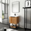 Meuble-lavabo autoportant de 24 po avec base en résine