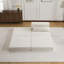 Canapé à compression, canapé-lit convertible au sol, canapé modulaire sans os Diy, aucun assemblage requis, tissu polaire circulaire, siège simple surdimensionné avec 1 coussin et 1 repose-pieds-742805894