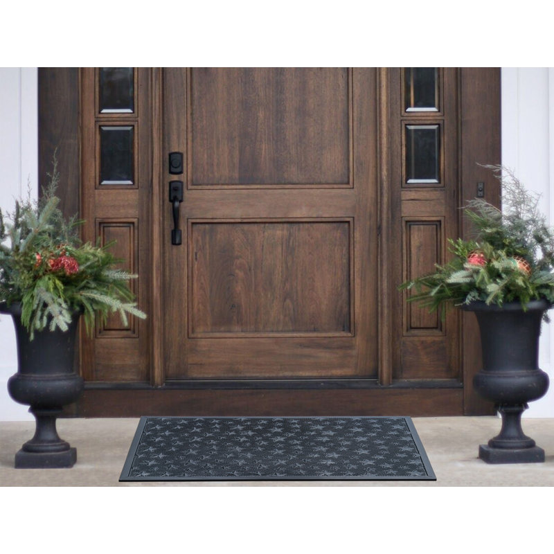 Daveona Rubber Pin Welcome Door Mats 24"x36" for Outdoor Entrance, Fun Designed