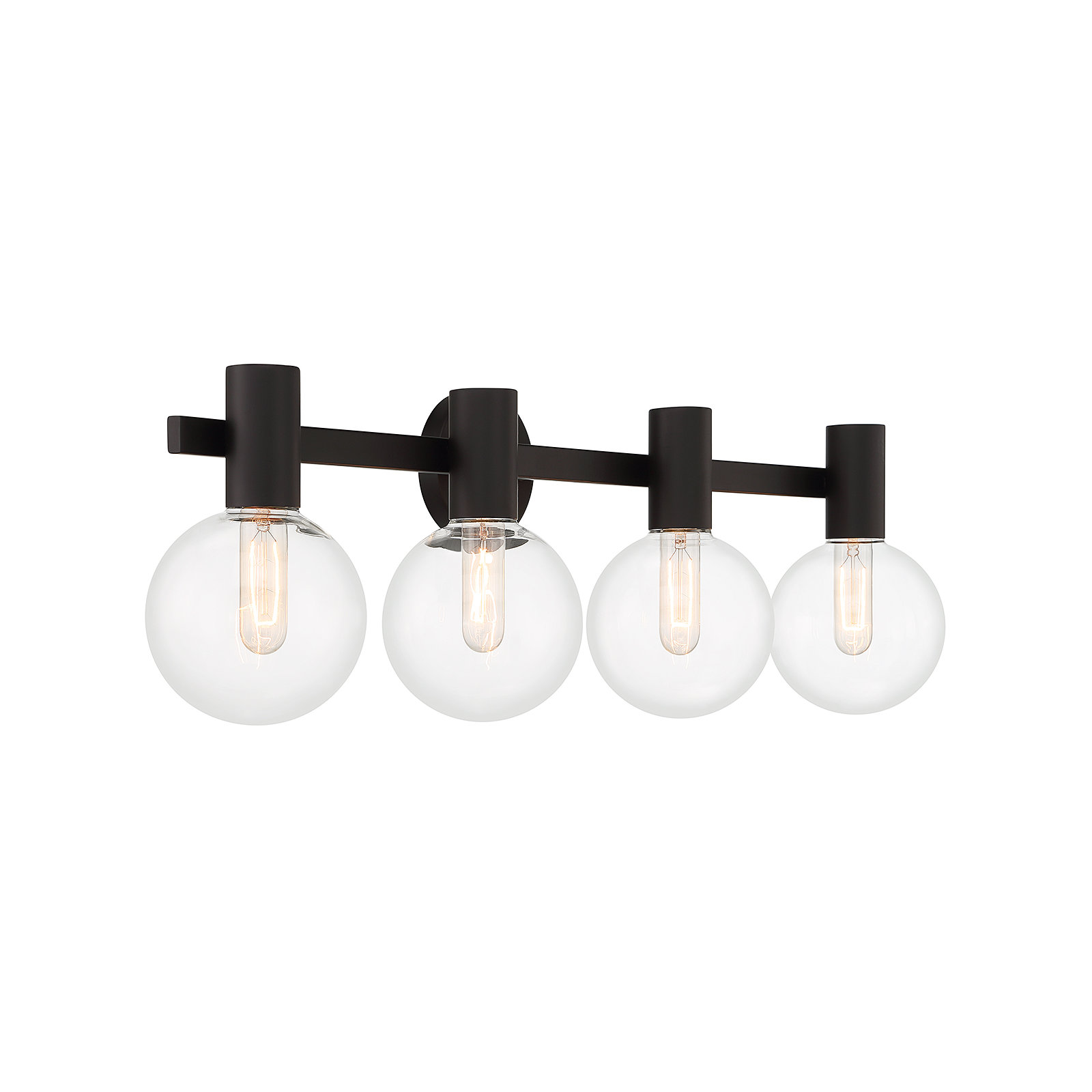 Ryenne 4 - Light Vanity Light, Matte Black, 10" H x 34" W x 34" D, 4 Lights