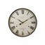 Horloge murale, horloge murale ronde 20 po, brun antique, transitionnel
