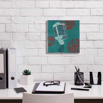 «Type Mic Square» par Michael Mullan, art mural sur toile