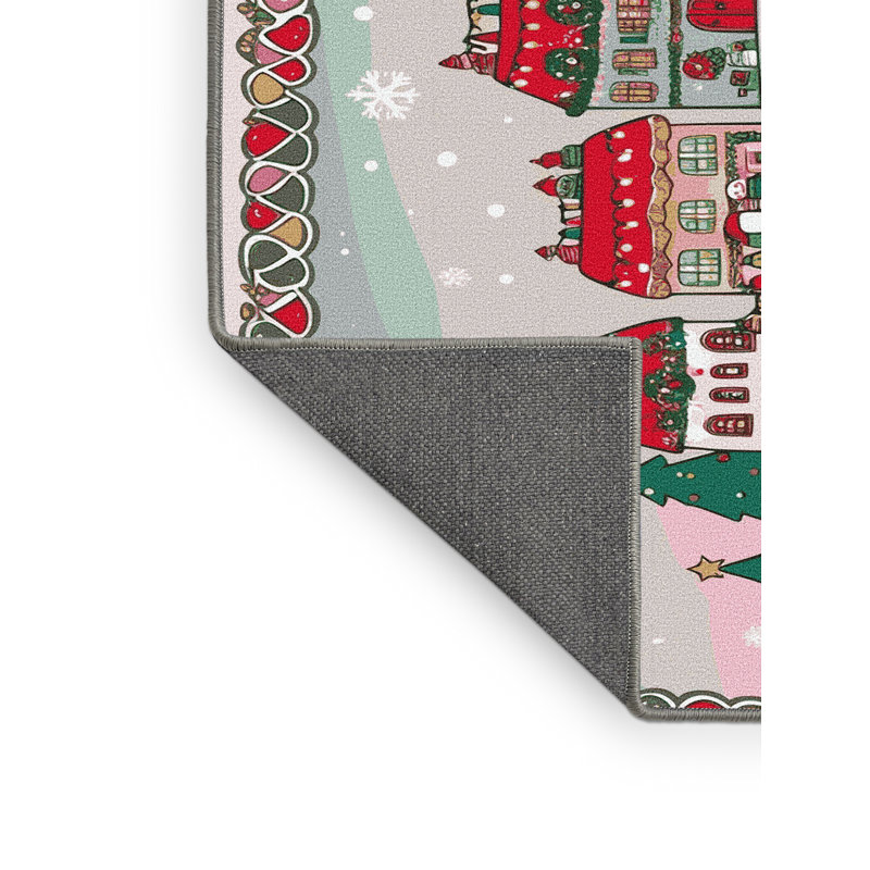 Tapis vacances de Noël The Holiday Aisle®, Rectangle de 5 pi x 8 pi