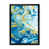 Impression noire sur toile encadrée