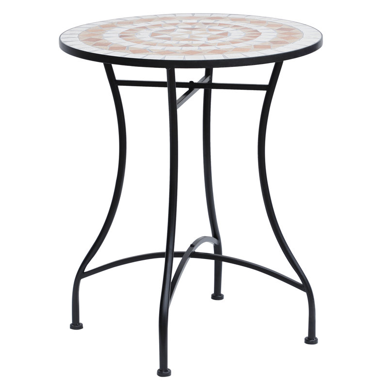 Round Metal Outdoor Side Table , 60cm cm W cm D
