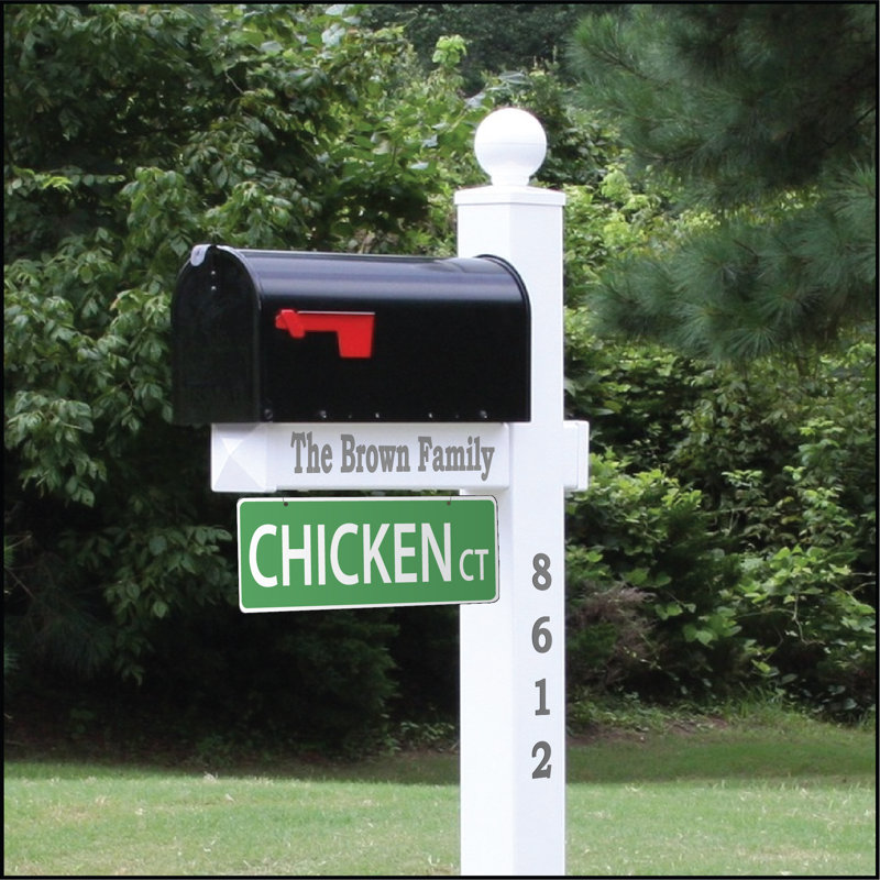 Plaque de rue suspendue Chicken Crossing
