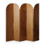 Cloison pliable en bois massif arqué multi-panneaux