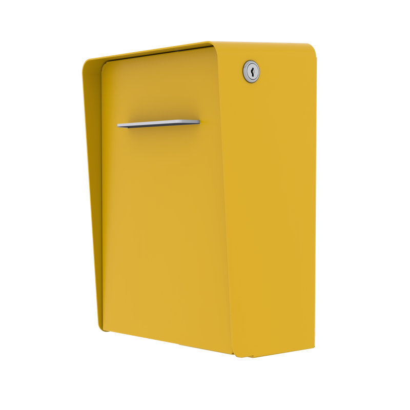 Boîte aux lettres murale moderne verrouillable, Tournesol