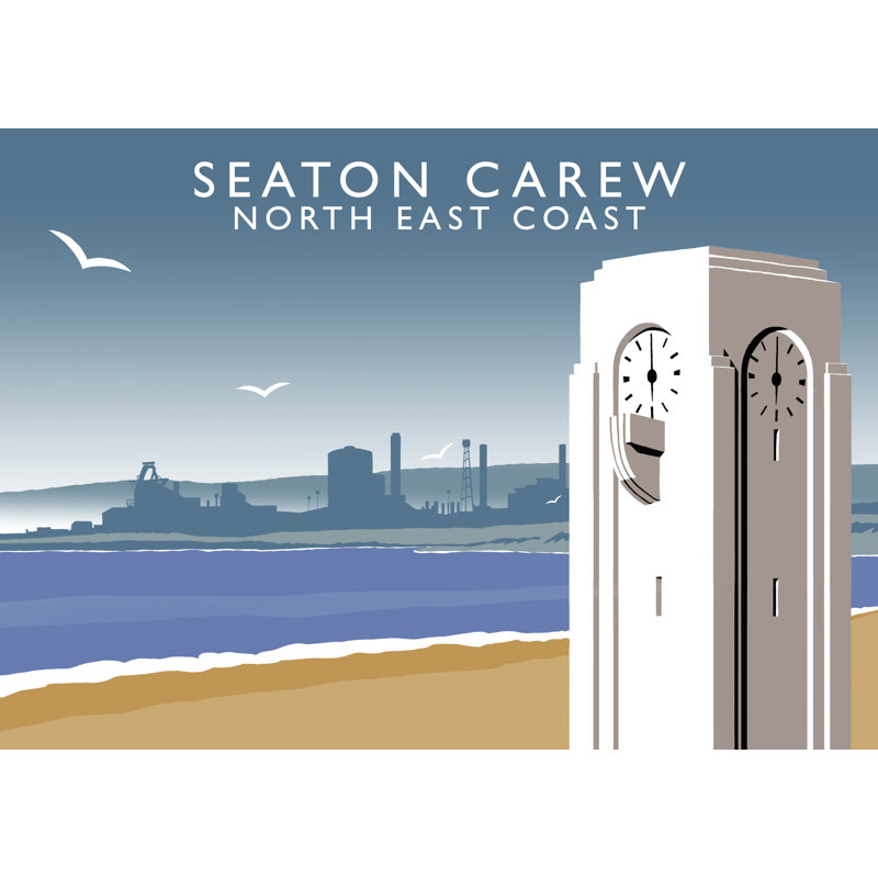 'Seaton Carew' 1 Piece Wall Art, 30 cm H x 40 cm W x 1 cm D, No Frame