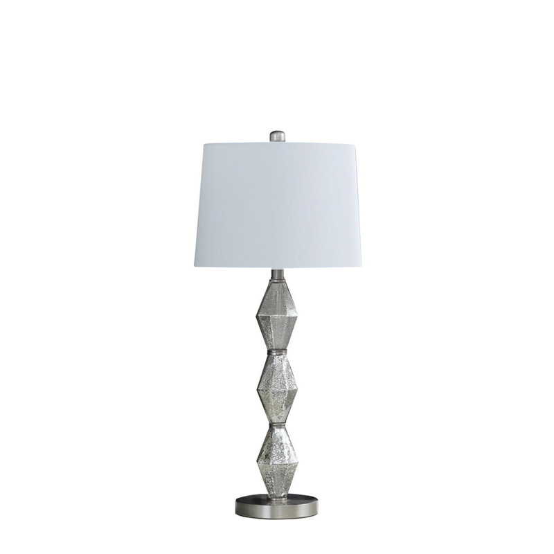 Lampe de table 29,5 "In Emil Moderne, Argent brossé