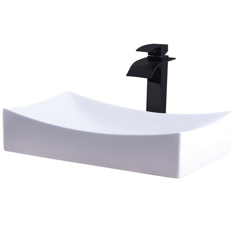 Lavabo de salle de bain, Blanc