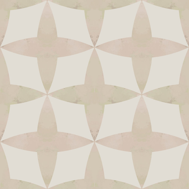 Soft Geometric Pattern by Josie George — Pattern Wall Art, 48 × 48, Matted Framed Print, Gold