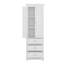 Tall Storage Cabinet With Three Drawers, Adjustable Shelves-113855022