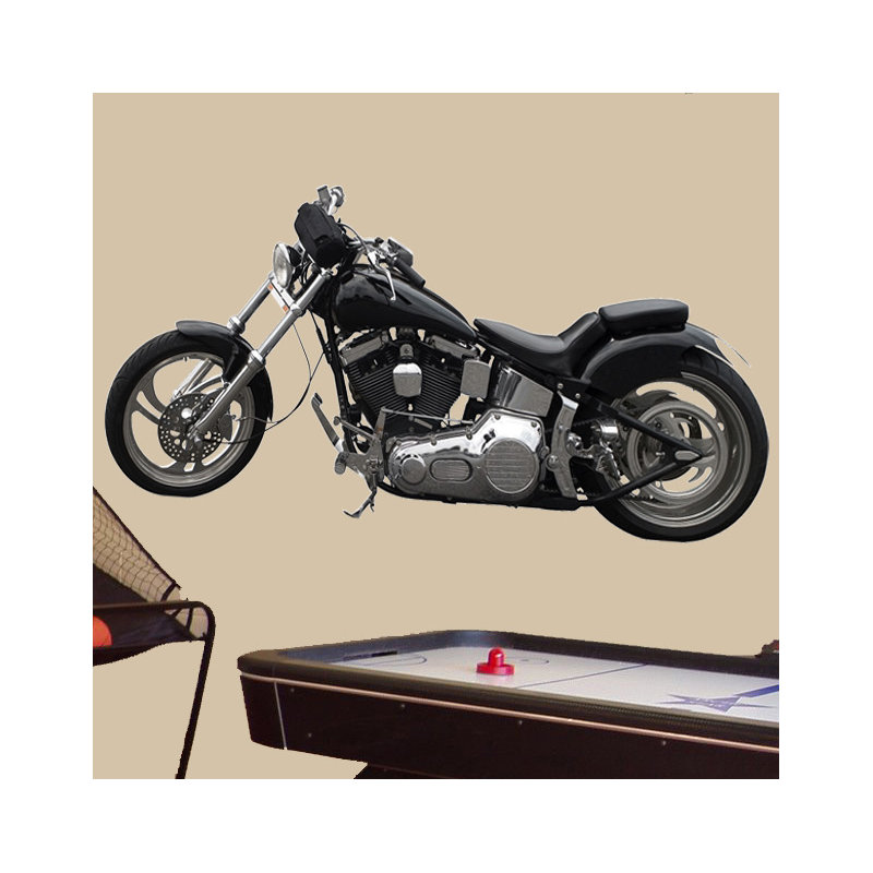 Motorcycle Non-Wall Damaging Wall Decal, 26.5" H x 60" W