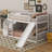 Twin Over Twin Bunk Bed With Slide-1032060411