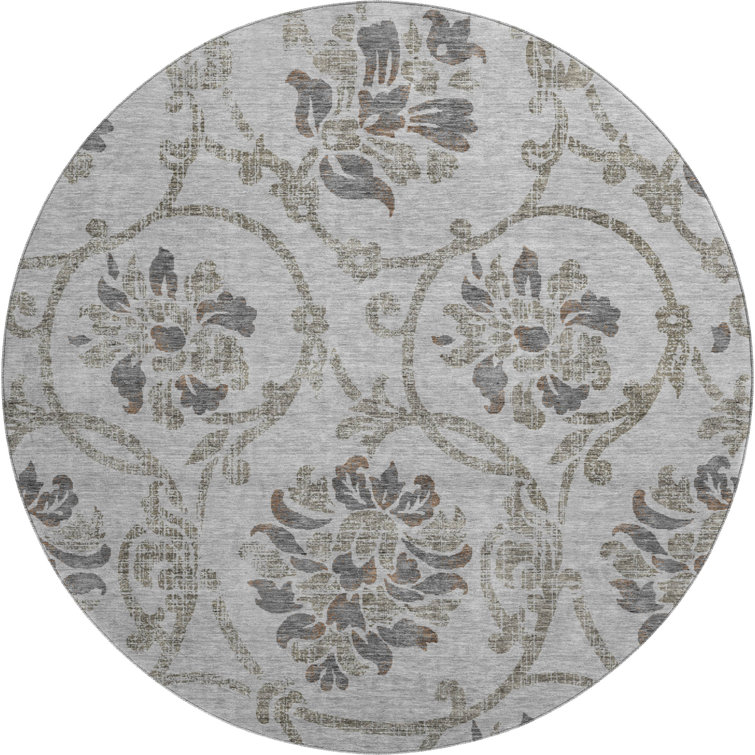 Premium Machine Washable Prisco Gray Rug