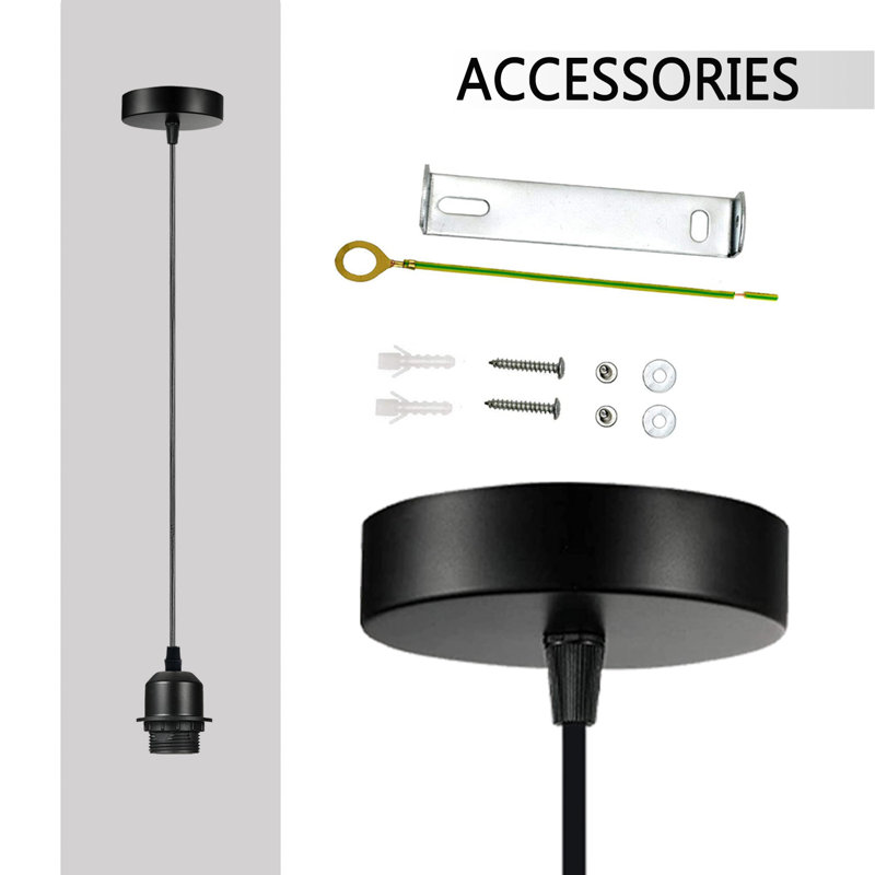 Dalston 1 - Light Single Pendant, Black