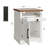 Butterfly 19" W Farmhouse Nightstand With Charging Station & 2 Usb Ports, App Controlled Led
