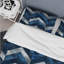 Ensemble de housse de couette transitionnelle Blue Chevron Glam-109161305
