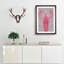 The Pink Lobster in Abstract - Picture Frame Graphic Art Print on MDF-55763521-55763520