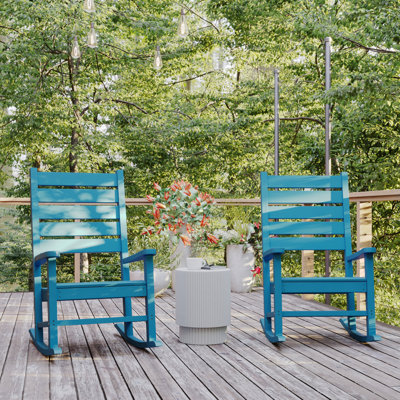 Locindra Classic Commercial Grade Outdoor All-Weather Rocking Chairs