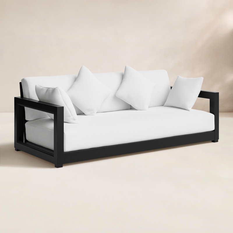 Montford Teak Patio Sofa with Cushions