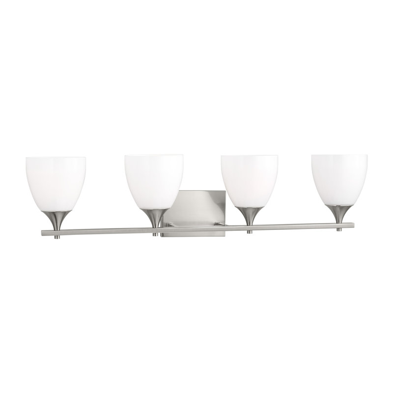 Toffino Vanity Light, Brushed Steel, 4