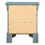 Table de chevet compacte sarcelle traditionnelle