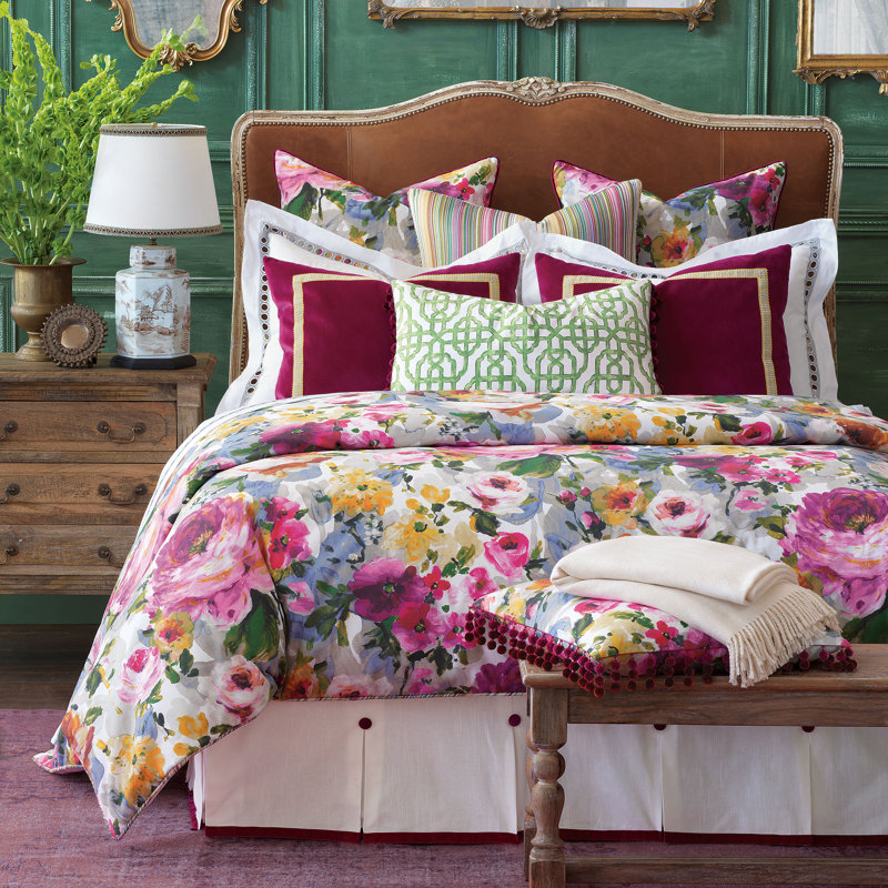 Tresco Cotton Blend Floral Duvet Cover, Daybed Duvet Cover