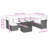 Vidaxl Garden Sofa Set Brown, Cream White