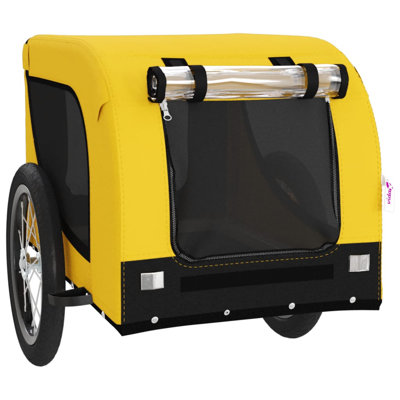 vidaXL Pet Bike Trailer Bicycle Cargo Dog Stroller Oxford Fabric and Iron