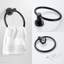 Ensemble d'accessoires de salle de bain 3 pièces comprenant un anneau porte-serviettes, un crochet porte-serviettes et un porte-papier hygiénique, avec matériel de fixation, acier inoxydable-136238348