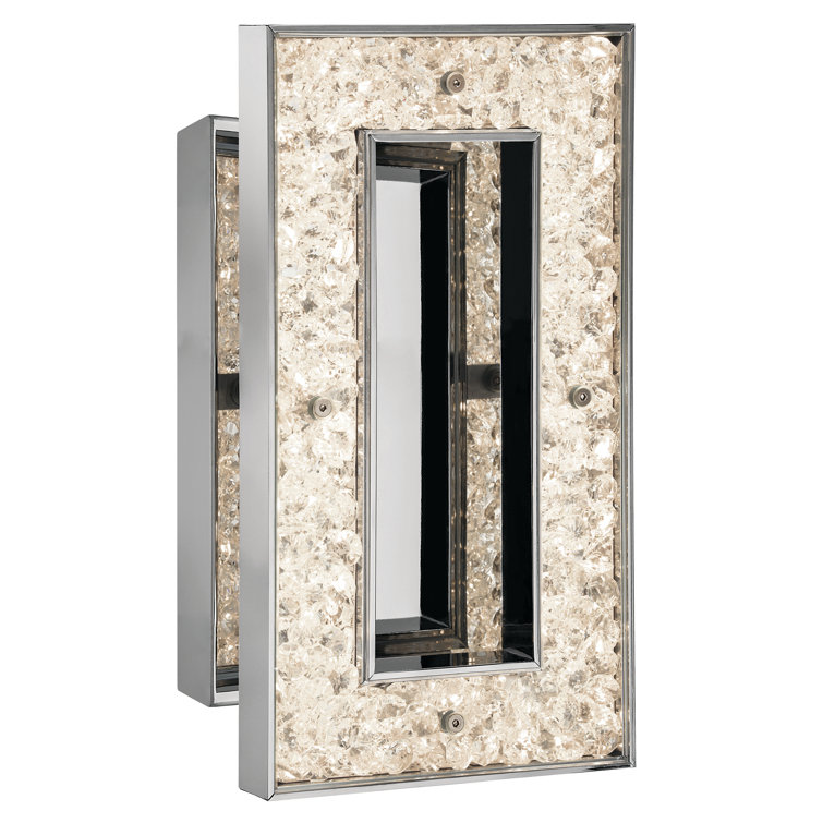 Crushed Ice™ 1 - Light LED Flush Mounted Sconce