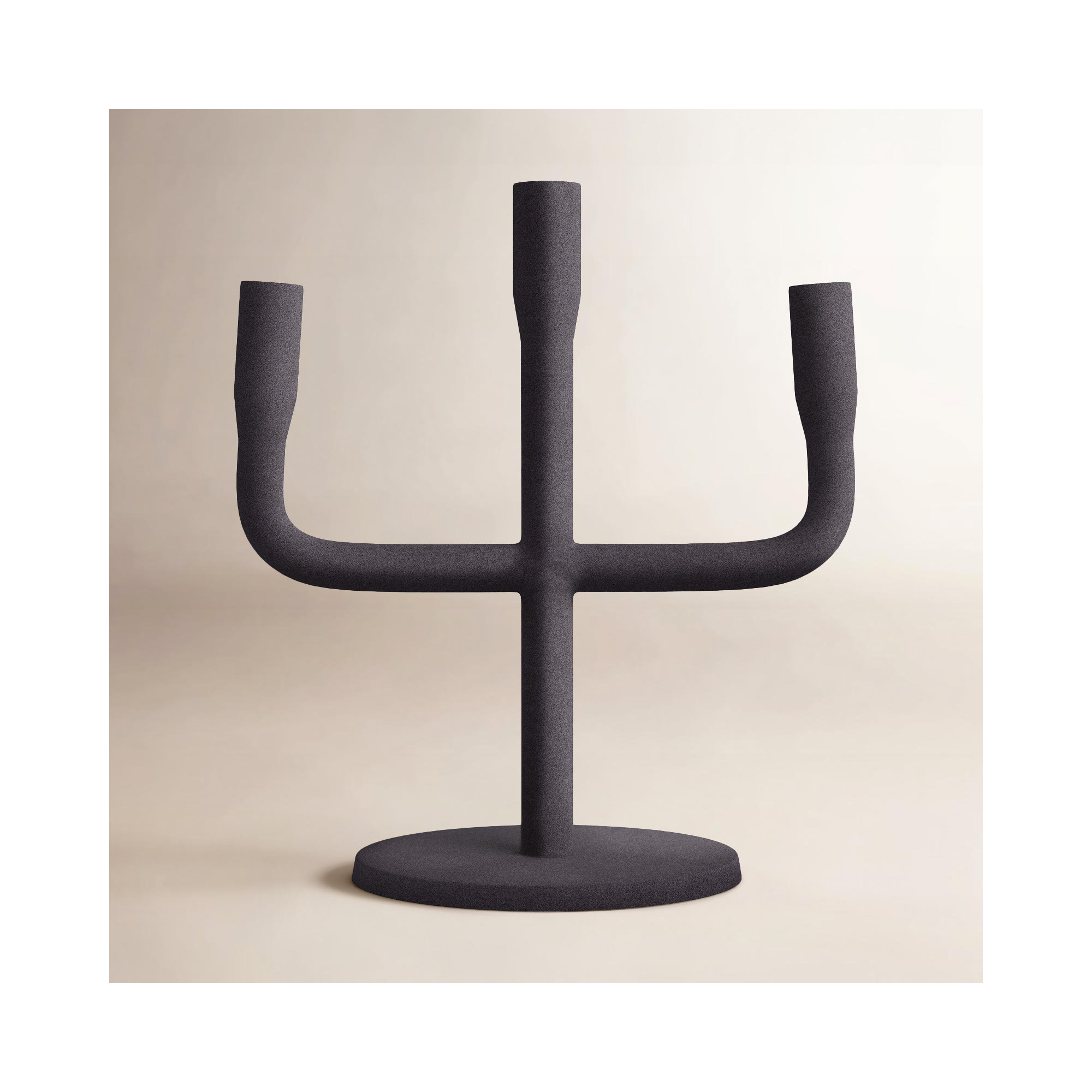 Belden Metal Tabletop Candelabra, Black