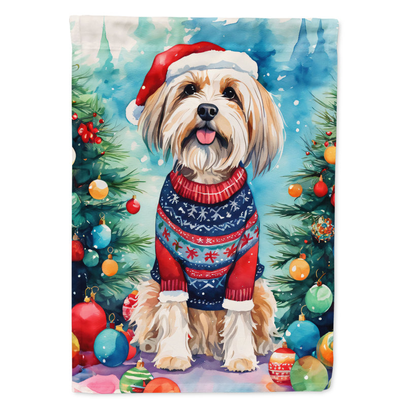 Double Sided Polyester Christmas, 40'' H x 28'' W