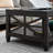 Wexford Collection 45.5'' Glass Top Coffee Table with Storage Shelf, Transitional Wood Coffee Table with X-Side Accents for Living Room-365078140