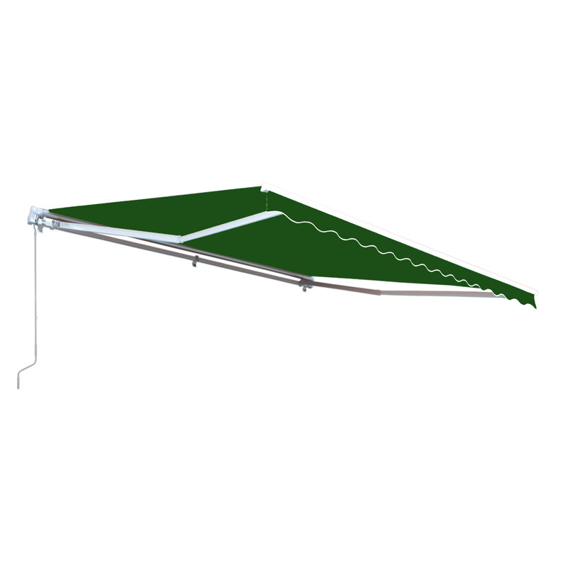 Tissu de remplacement pour auvent rétractable ALEKO, l 20 pi x P 10 pi, Vert forêt