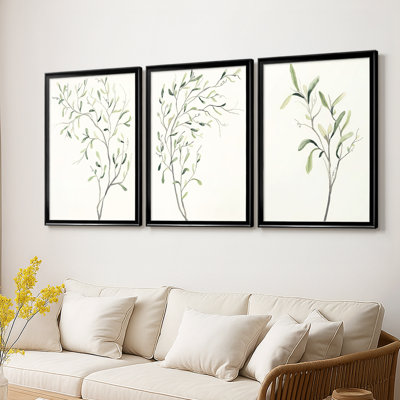 Spindle Sprig I - Toile tendue avec châssis sur mesure - 3 pièces