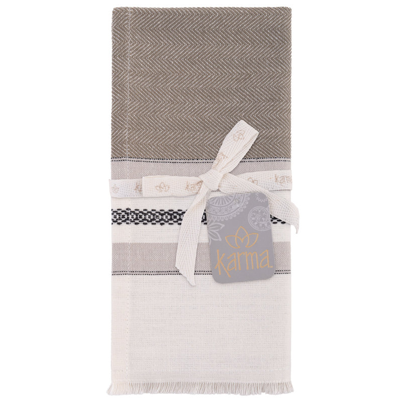 LISBON DINNER NAPKINS CHARCOAL, Brown