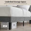  Luxueuse base de lit rembourrée avec tête de lit rembourrée, base de lit pour enfant simple-177938544-177938545
