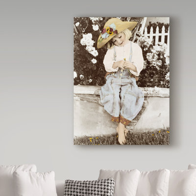 Vilho 'Child Portrait' Photographic Print on Wrapped Canvas