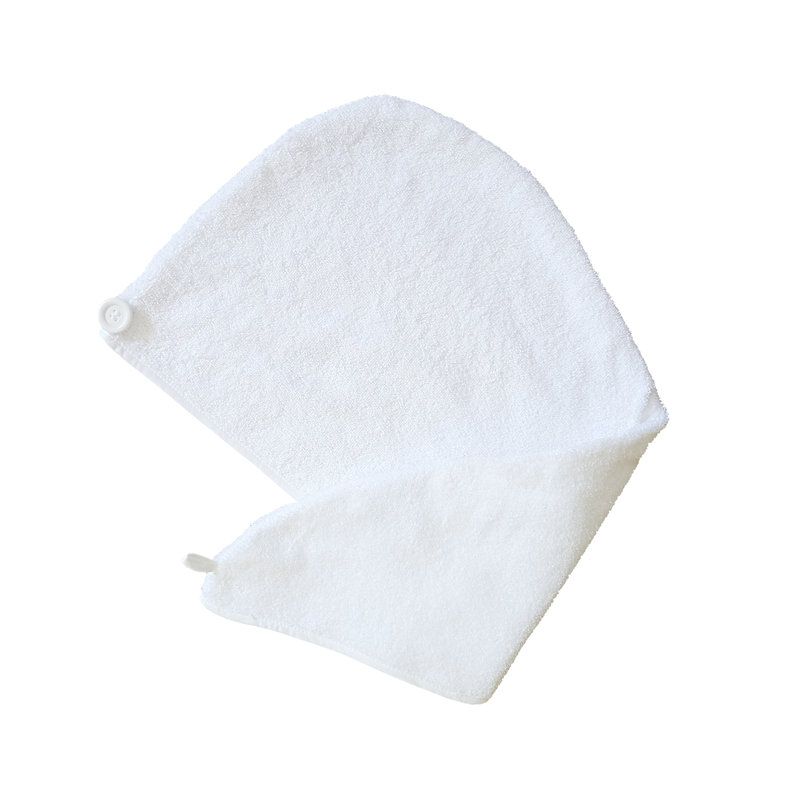 Enveloppement pour cheveux 100% coton Hammam - Blanc