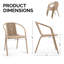 Ensemble de 2 chaises de salle à manger en PE-126594542-124362012