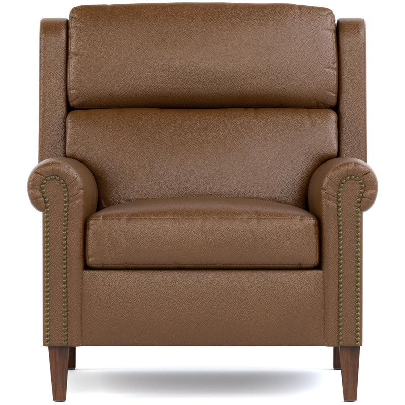 Woodlands Small Roll Arm Chair, Yes, Selvano Bark Genuine Leather