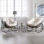 Chaise berçante d'extérieur en rotin-575661036