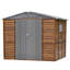 Remise en fer 6 * 8Ft - Intérieur extérieur imperméable et fonctionnel pour l'équipement d'outils de jardin