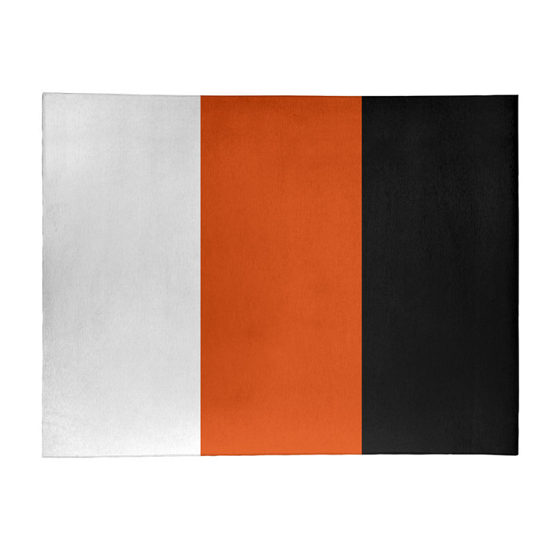 Tapis orange/noir, Rectangle 8 pi x 10 pi